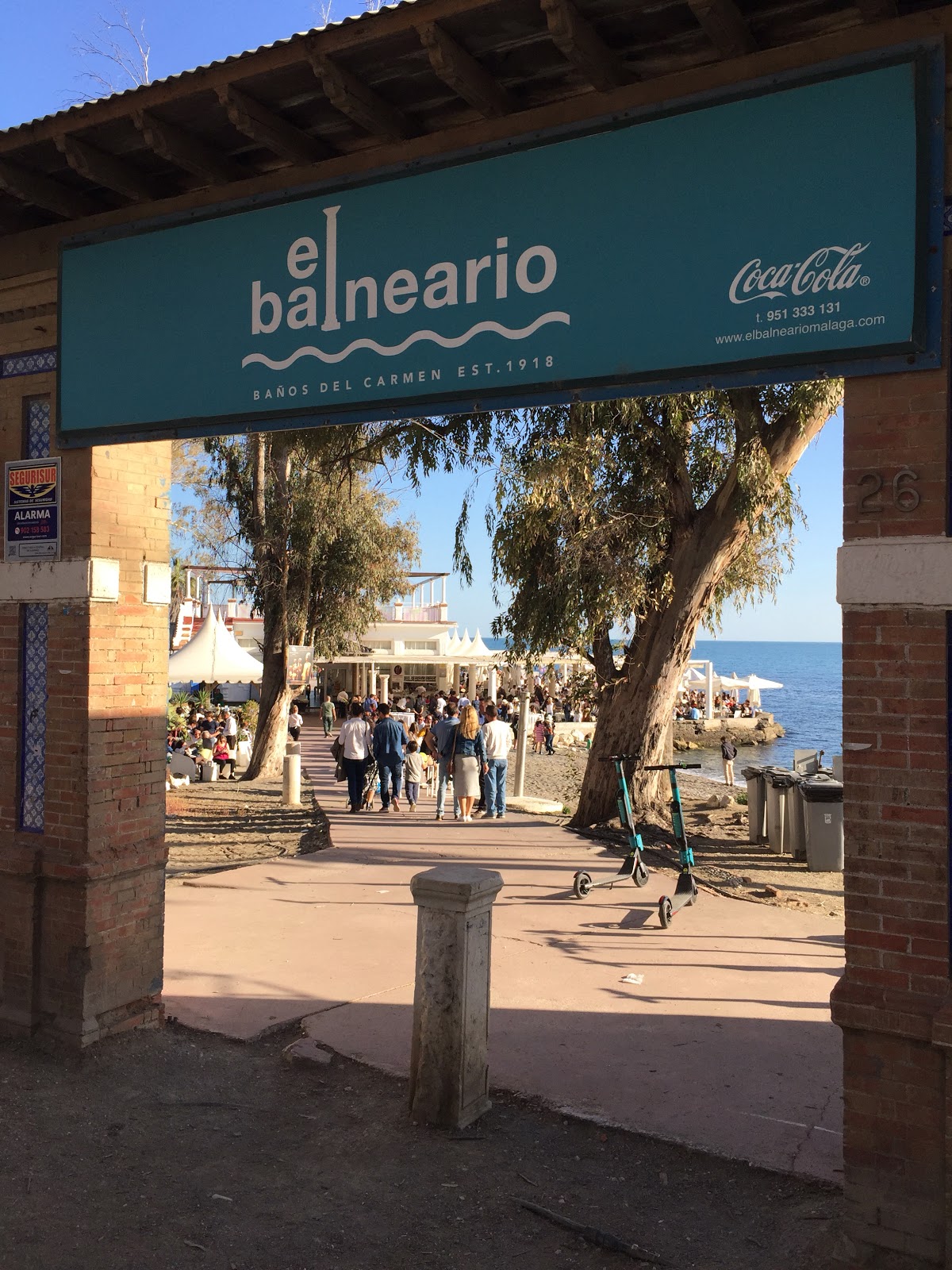 El Balneario - Baños del Carmen entrance gate